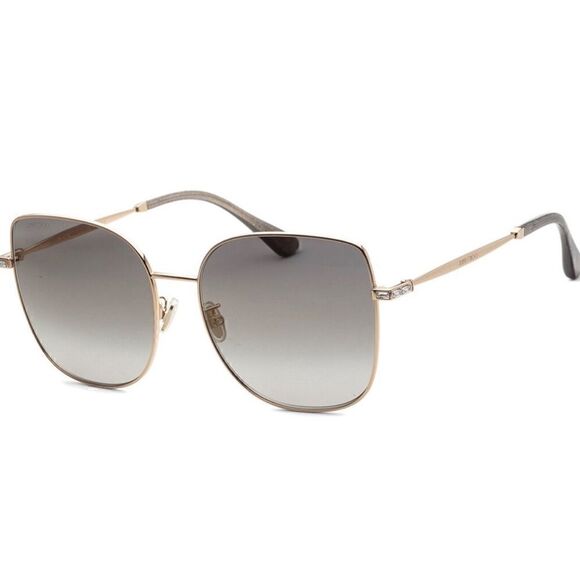 JIMMY CHOO FANNY/G/SK sunglasses gold and grey brand new in case